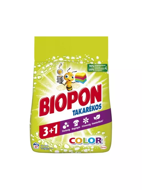 Mosópor 1,02 kg (17 mosás) színes ruhákhoz Biopon Takarékos Color