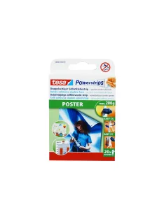 Ragasztócsík kétoldalas, Powerstrips poszterhez Tesa