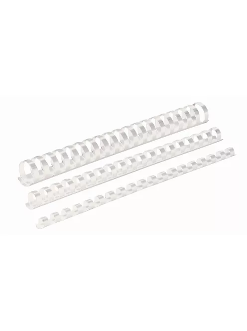 Spirál műanyag, 14mm, 81-100lap, 100 db/doboz, Fellowes® fehér