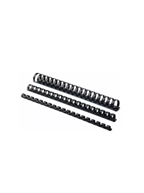 Spirál, műanyag, 22mm, 151-180lap, 50 db/doboz, Fellowes® fekete