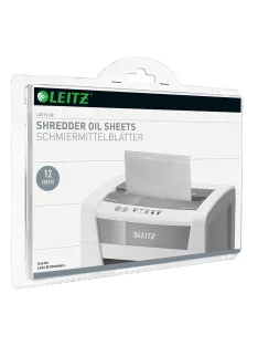 Olajozólap iratmegsemmisítőhöz, 12 lap/csomag, Leitz