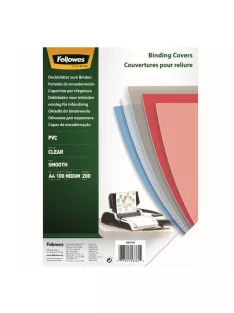   Előlap, A4, 200 mikron, 100 db/csomag, Fellowes® víztiszta