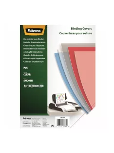   Előlap, A3, 200 mikron, 100 db/csomag, Fellowes® víztiszta