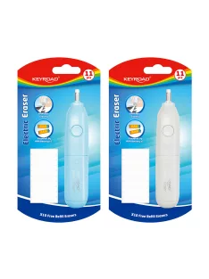   Radír, elektromos, 1 db/bliszter, Keyroad Electric, vegyes színek