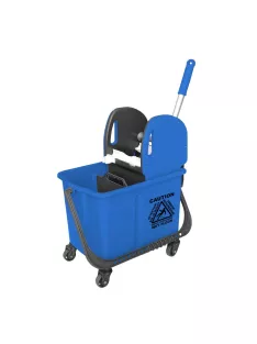   Takarítókocsi műanyag osztott vödrös 20 literes BTS733B kék