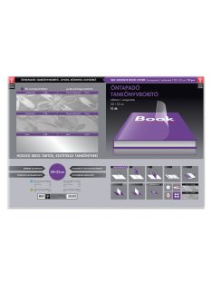   Tankönyvborító öntapadó, 50x33cm, 10 ív/csomag, Ars Una, virágmintás