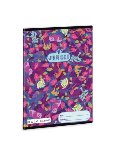   Füzet iskolai A5, 32lap, kockás 27-32 Ars Una JUNGLE (5259) 23 10db/csomag