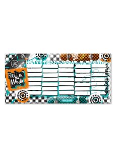   Órarend egylapos fiús, Ars Una ROLLIN MANIA (5228) 22 25db/csomag