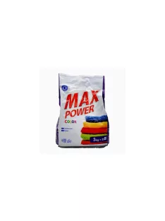 Mosópor 3 kg (25 mosás) színes ruhákhoz Max Power Color