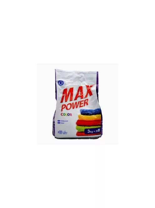 Mosópor 3 kg (25 mosás) színes ruhákhoz Max Power Color