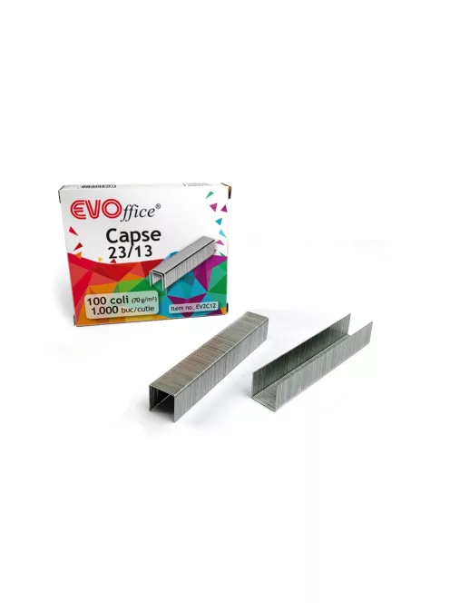 Tűzőkapocs 23/13 1000 db/doboz, EVOffice