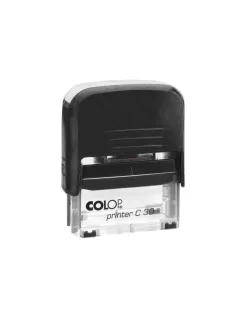 Bélyegző C30 Colop fekete átlátszó ház/natúr párna