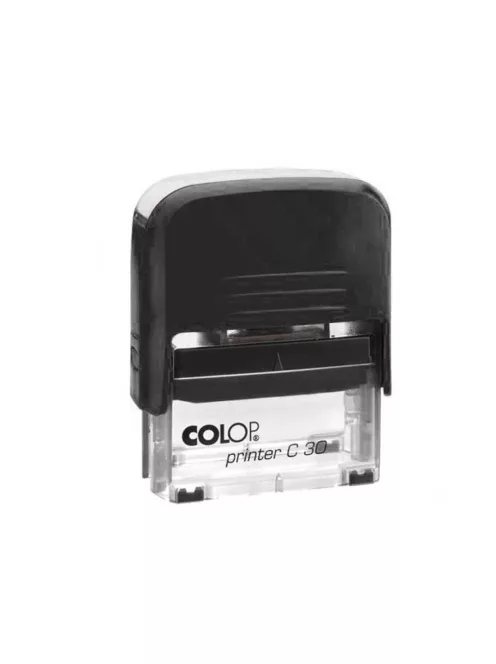 Bélyegző C30 Colop fekete átlátszó ház/natúr párna