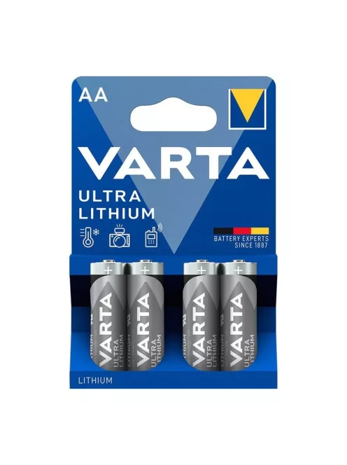Elem AA ceruza LR6 4 db/csomag, Varta Ultra Lithium