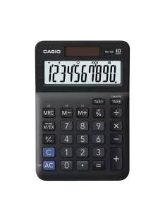   Számológép asztali 10 digit nagy, döntött kijelző Casio MS 10 F fekete