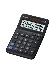   Számológép asztali 10 digit nagy, döntött kijelző Casio MS 10 F fekete