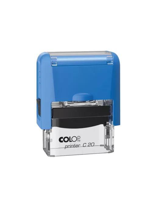 Bélyegző C20 Colop kék átlátszó ház/fekete párna