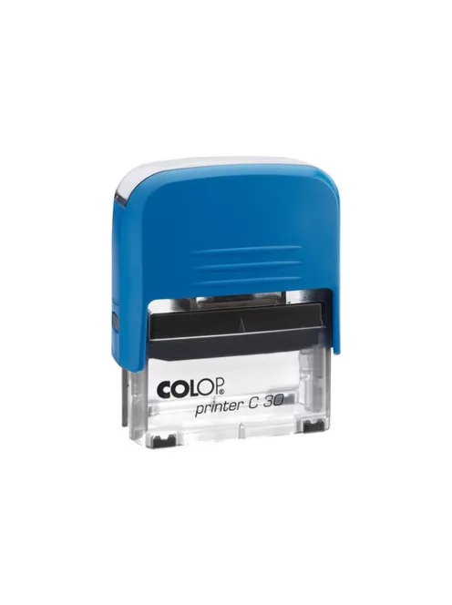 Bélyegző C30 Colop kék átlátszó ház/fekete párna