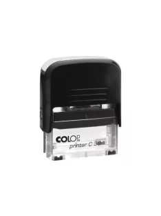 Bélyegző C30 Colop fekete átlátszó ház/fekete párna