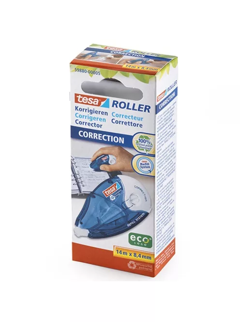 Hibajavító roller 8,4mm x 14m utántölthető, cserélhető betétes Tesa