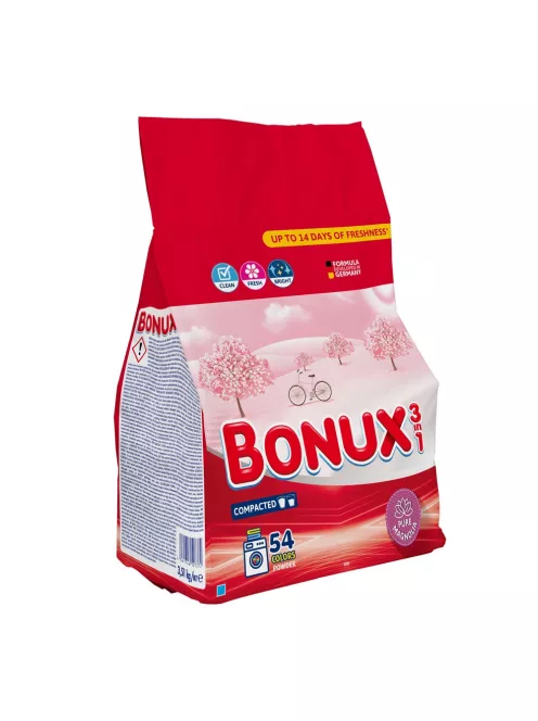 Mosópor 3,51 kg (54 mosás) színes ruhákhoz Bonux Magnolia