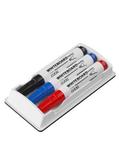 Táblamarker+törlő készlet Ico 3 klf.szín