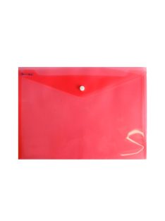   Irattartó tasak A4, PP patentos Bluering® transzparens piros