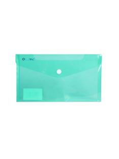   Irattartó tasak DL 'csekk' patentos PP Bluering® transzparens zöld