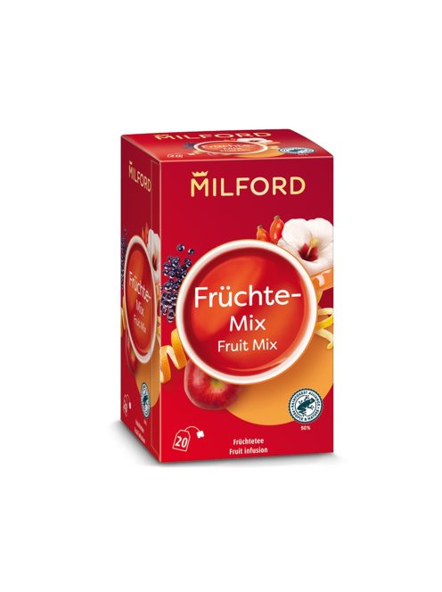 Fekete tea 20x2,5 g Milford, FRÜCHTEMIX vegyesgyümölcs