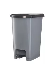 Szemeteskuka pedálos műanyag 40 literes antracit UP402-245