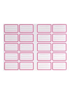   Füzetcímke 20 db-os (20 címke/ív) egyszínű 20 ív/csomag, Bluering