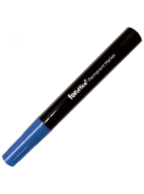 Permanent marker FOROFFICE, kerek végű, 1,5-3mm, kék