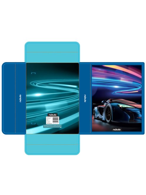 Füzetbox A5, hullámkarton, Sportautó, Nebulo