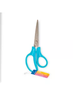 Olló 17cm, hegyes, ergonomikus, iskolai, Nebulo