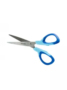 Olló 25cm, hegyes, ergonomikus, iskolai, Nebulo