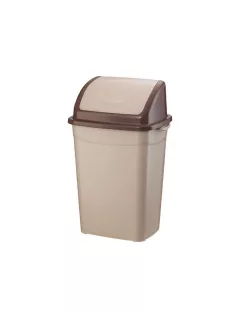   Szemeteskuka billenő fedéllel műanyag 4 literes barna UP114