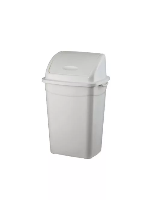 Szemeteskuka billenő fedéllel műanyag 4 literes fehér UP114