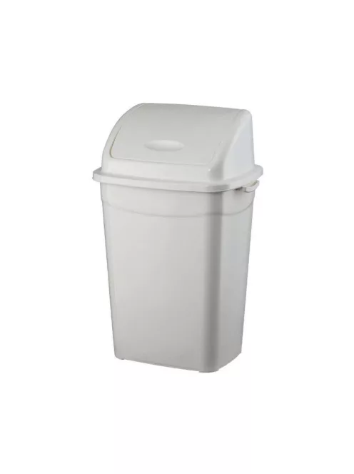 Szemeteskuka billenő fedéllel műanyag 9 literes fehér UP116