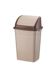   Szemeteskuka billenő fedéllel műanyag 26 literes barna UP120P