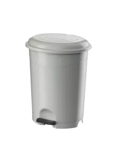 Szemeteskuka pedálos műanyag 50 literes fehér UP130