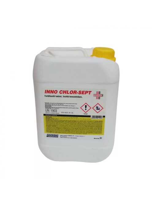 Fertőtlenítő hatású tisztítószer 5 liter klóros Inno Chlor-Sept