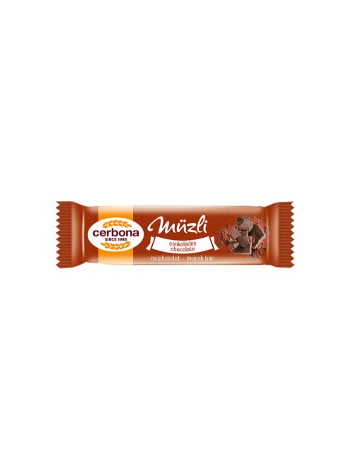 Müzliszelet 20 g, CERBONA, csokoládés
