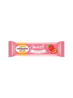 Müzliszelet 20 g, CERBONA, epres-joghurtos