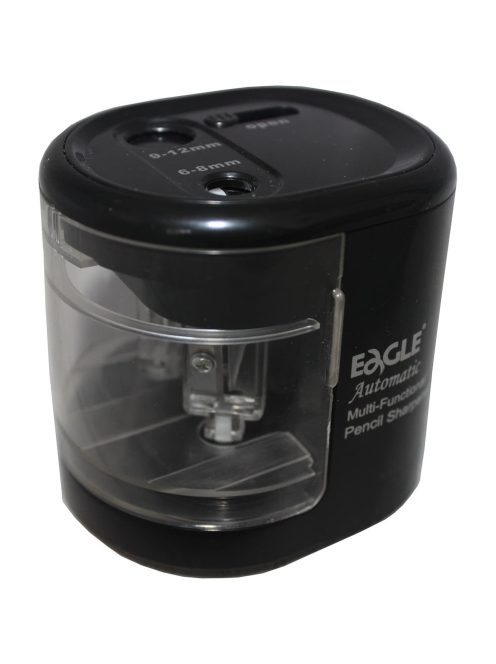 Hegyező asztali 2 lyukú elektromos elemes és USB adapterrel működtethető EG5161 Eagle fekete