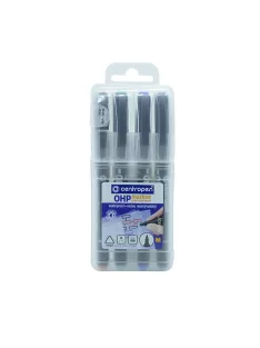   Alkoholos marker készlet, 1mm, M OHP Centropen 2637, 4 klf. szín