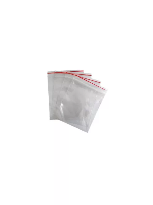 Polietilén simítózáras tasak 150 x 150 mm 10 mikron visszazárható