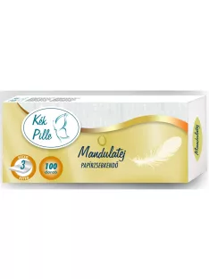   Papírzsebkendő 3 rétegű 100 db/csomag Kék Pille mandulatej