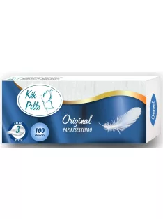   Papírzsebkendő 3 rétegű 100 db/csomag Kék Pille original