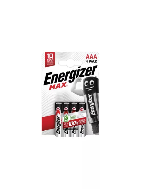 Elem AAA mikro LR03 Max 4 db/csomag, Energizer