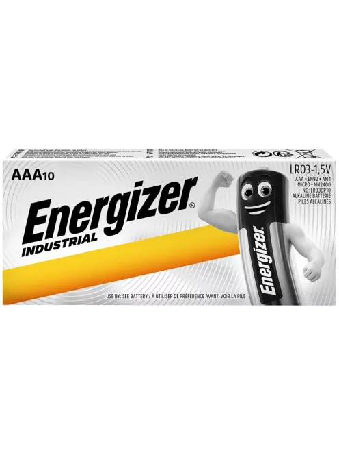 Elem AAA mikro LR03 Industrial 10 db/csomag, Energizer